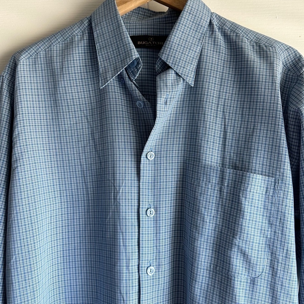 Bugatchi Uomo Check Button Down Shirt - image 3